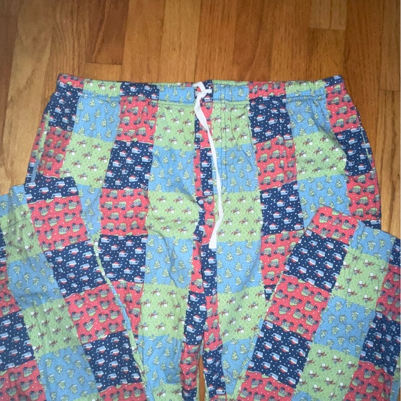 VINEYARD VINES Winter Multi Print Lounger Pants L - Picture 4 of 4